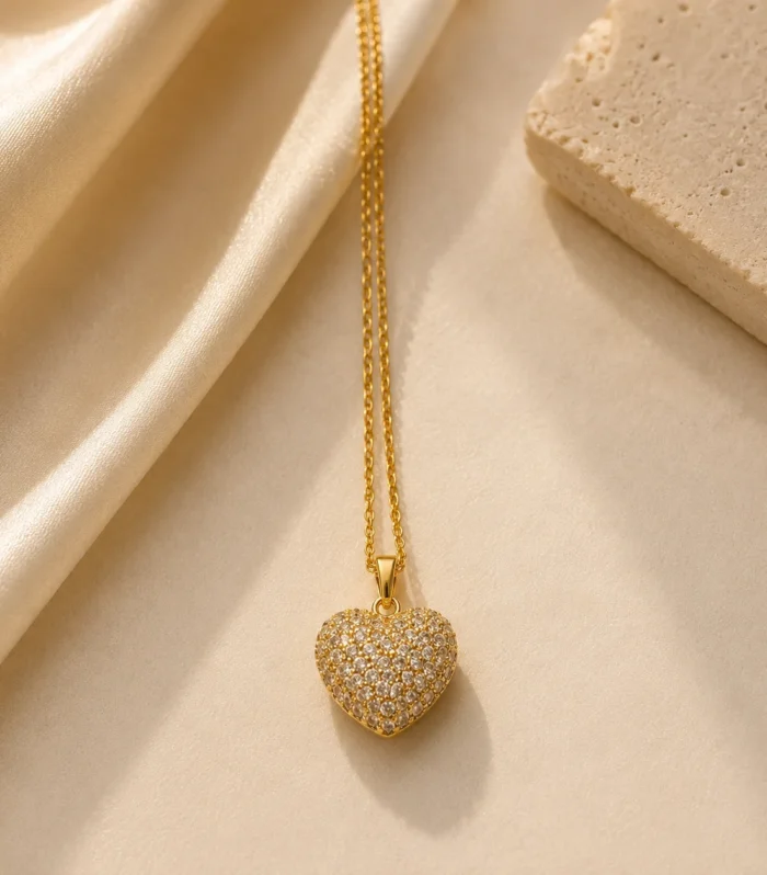 Nur Design Atelier Eternal Love Altin Celik Kolye