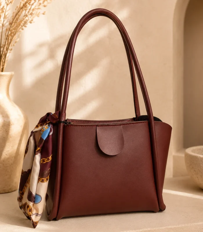 Nur Design Atelier Livia Bordo Kadin Omuz Cantasi