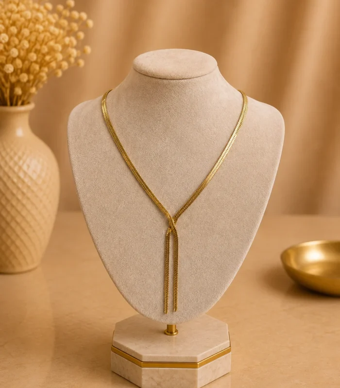 Nur Design Atelier Luna Akis Gold Celik Kolye