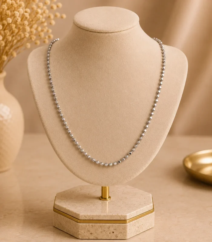 Nur Design Atelier Luna Silver Kure Celik Kolye