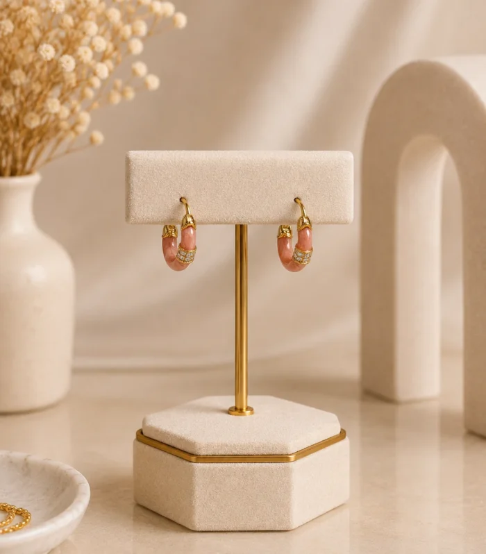 Nur-Design-Atelier-Pembe-Tasli-Gold-Halka-Kupe