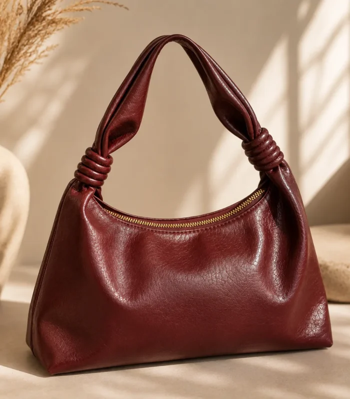 Nur Design Atelier Venera Bordo Omuz Cantasi
