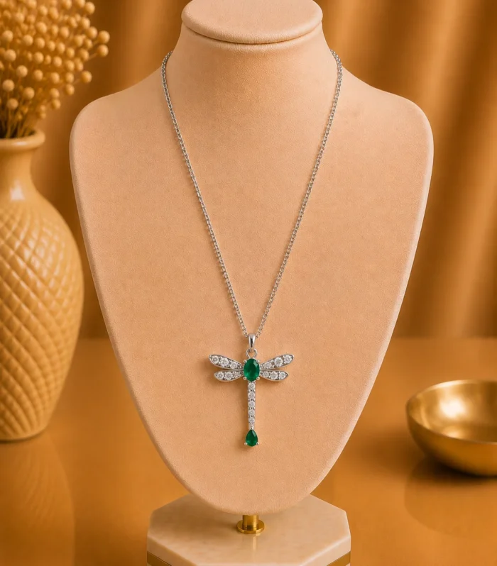 Nur Design Atelier Yesil Tasli Yusufcuk Kadin Kolye